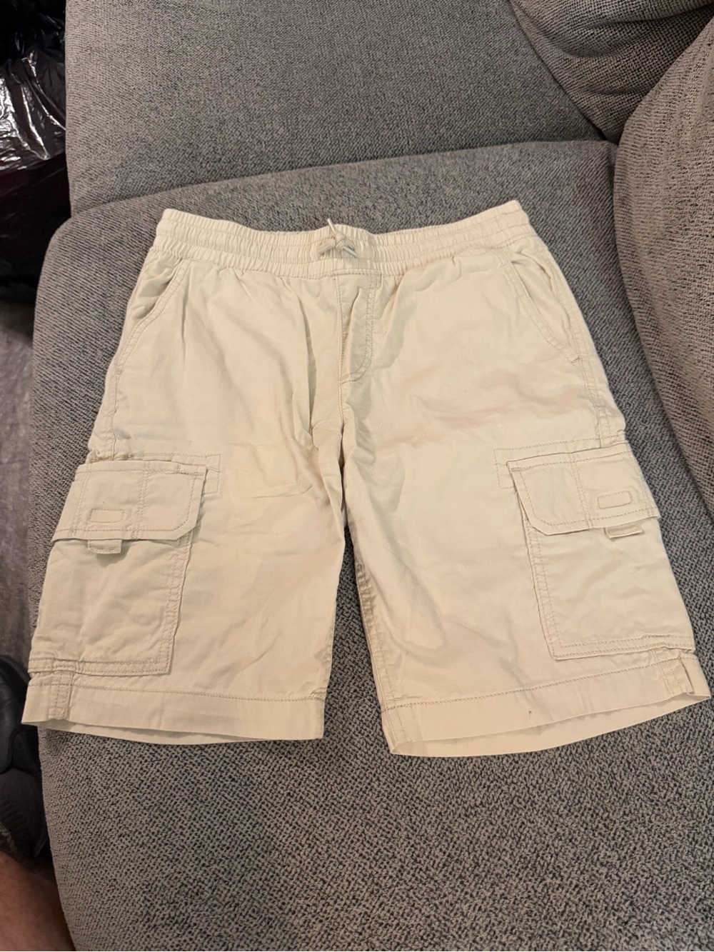 Children’s Place Boy’s Cargo Shorts in Light Beige - Casual Utility Style